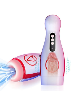 Censan FoxShow M50 – Vakumlu ve Titreşimli Şarjlı Oral Mastürbatör | 7 Fonksiyon | Su Geçirmez | USB Şarjlı